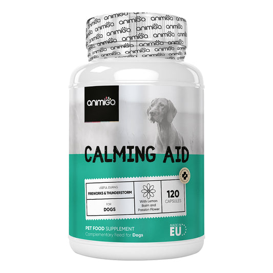 Bottle of Animigo Calming Aid for Dogs